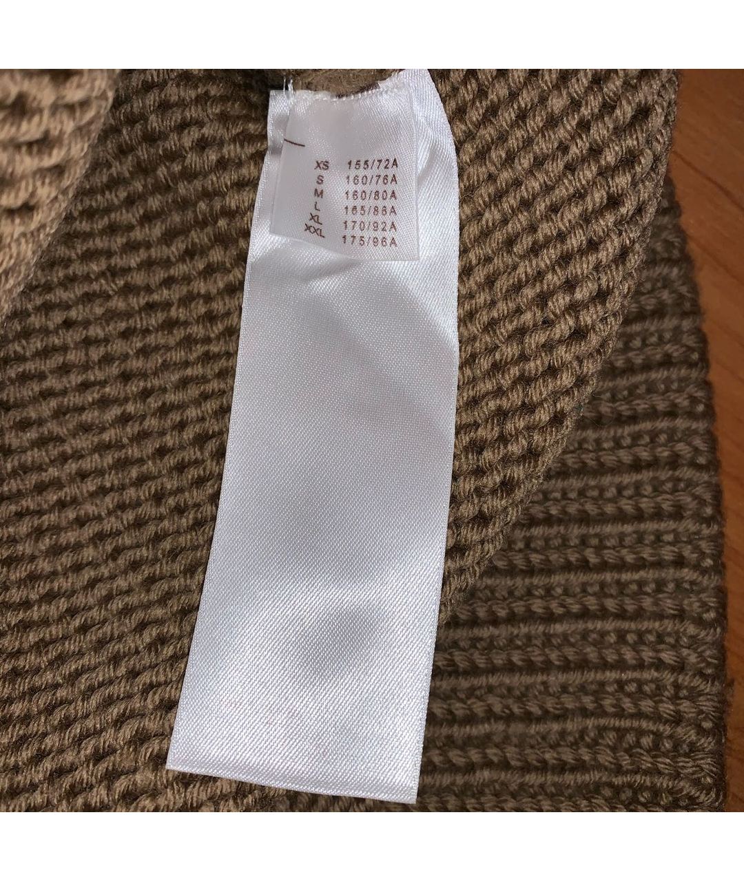 LOUIS VUITTON PRE-OWNED Коричневый шерстяной джемпер / свитер, фото 5