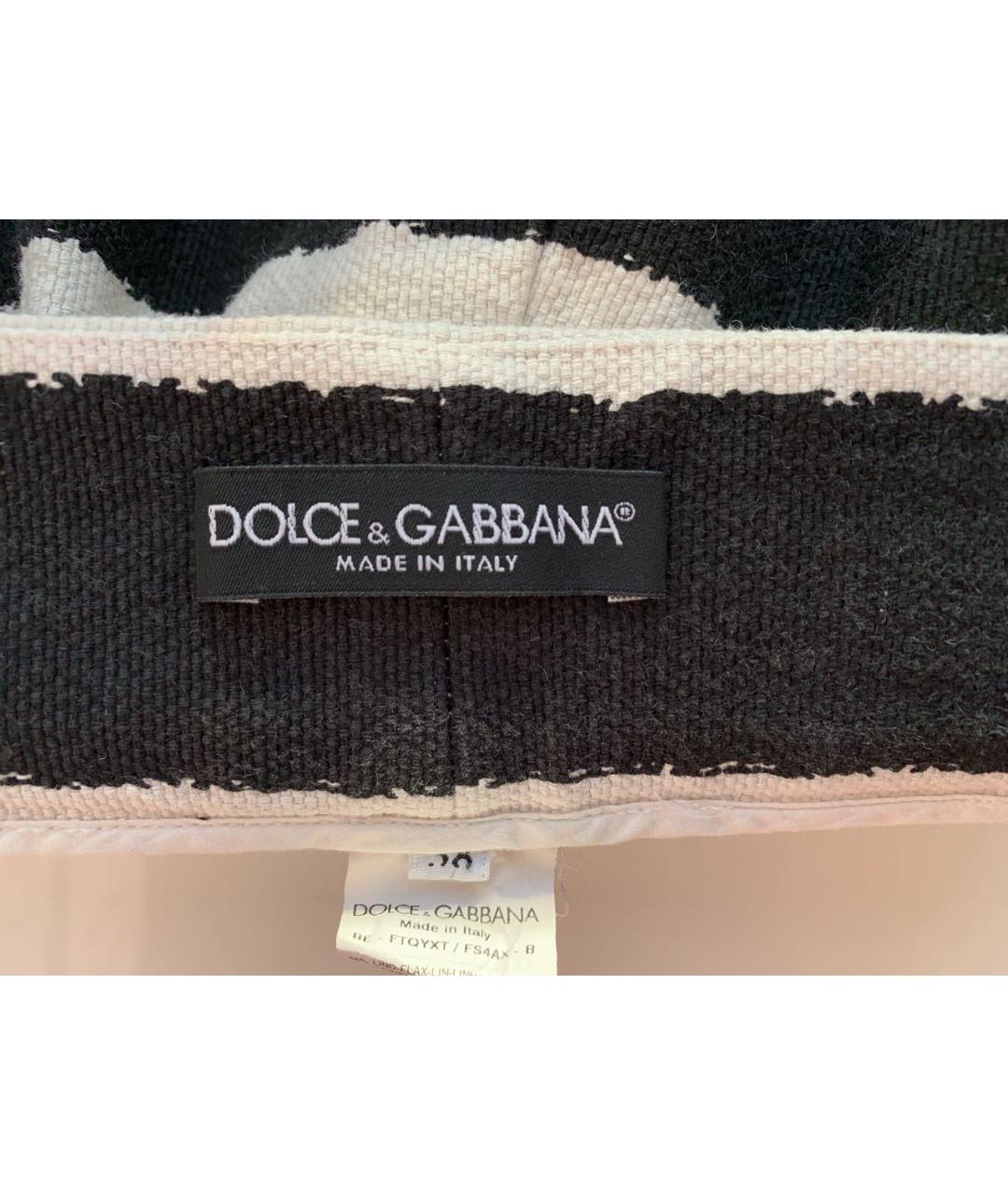 DOLCE&GABBANA Белые льняные шорты, фото 3