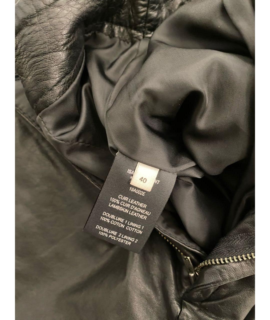 ISABEL MARANT ETOILE Черные кожаные шорты, фото 5
