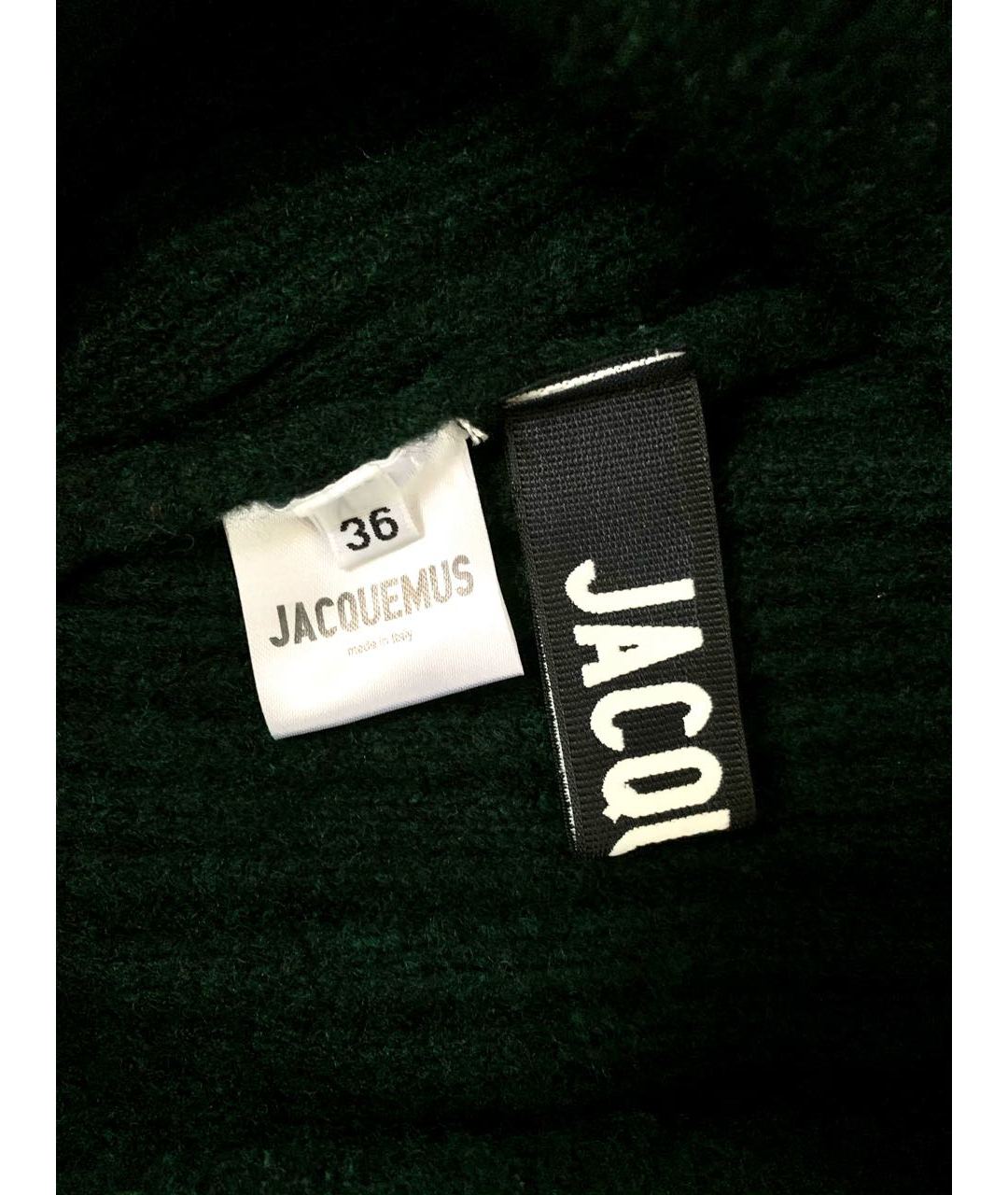JACQUEMUS Зеленый шерстяной джемпер / свитер, фото 3