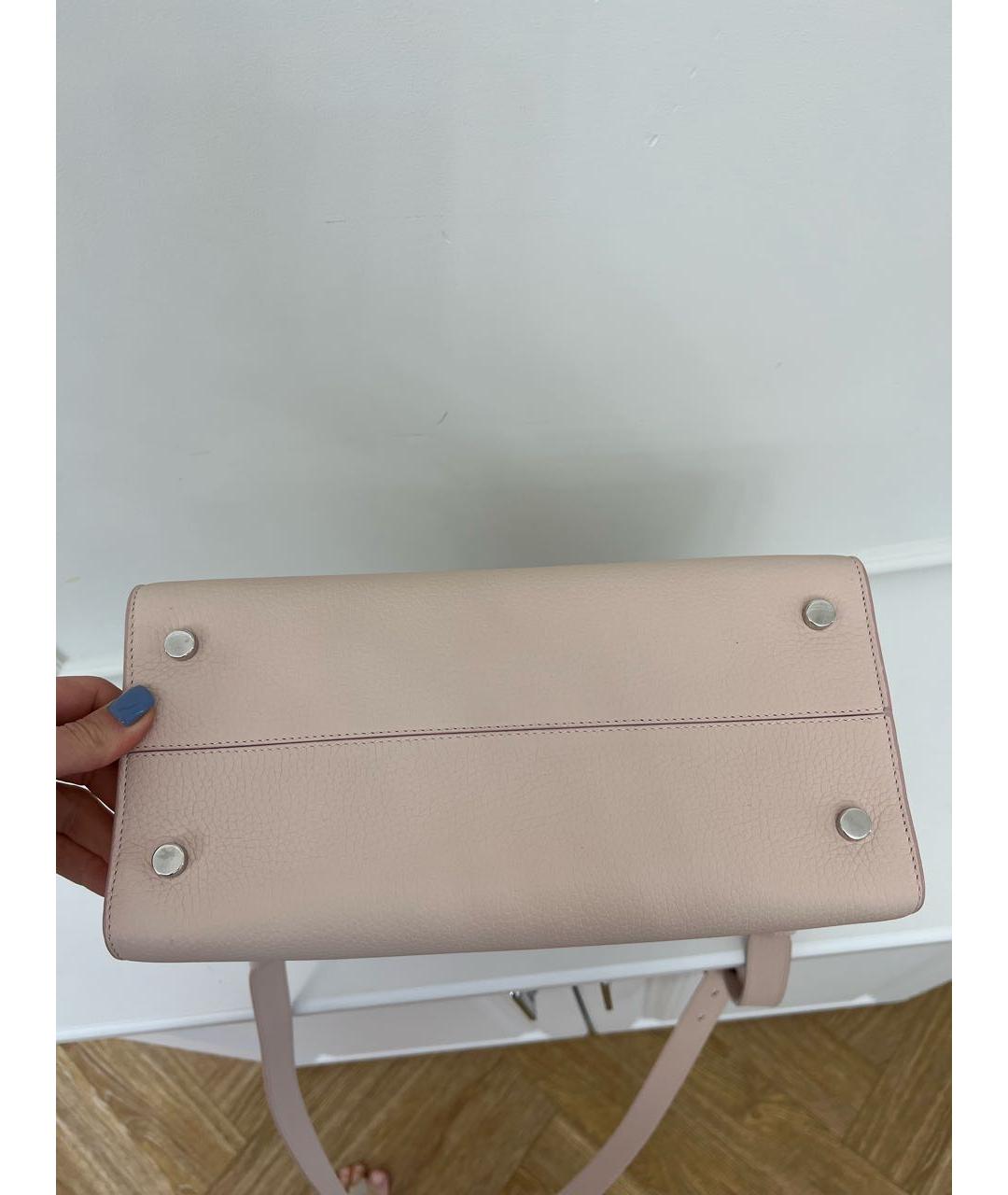 CHRISTIAN DIOR Розовая кожаная сумка тоут, фото 6