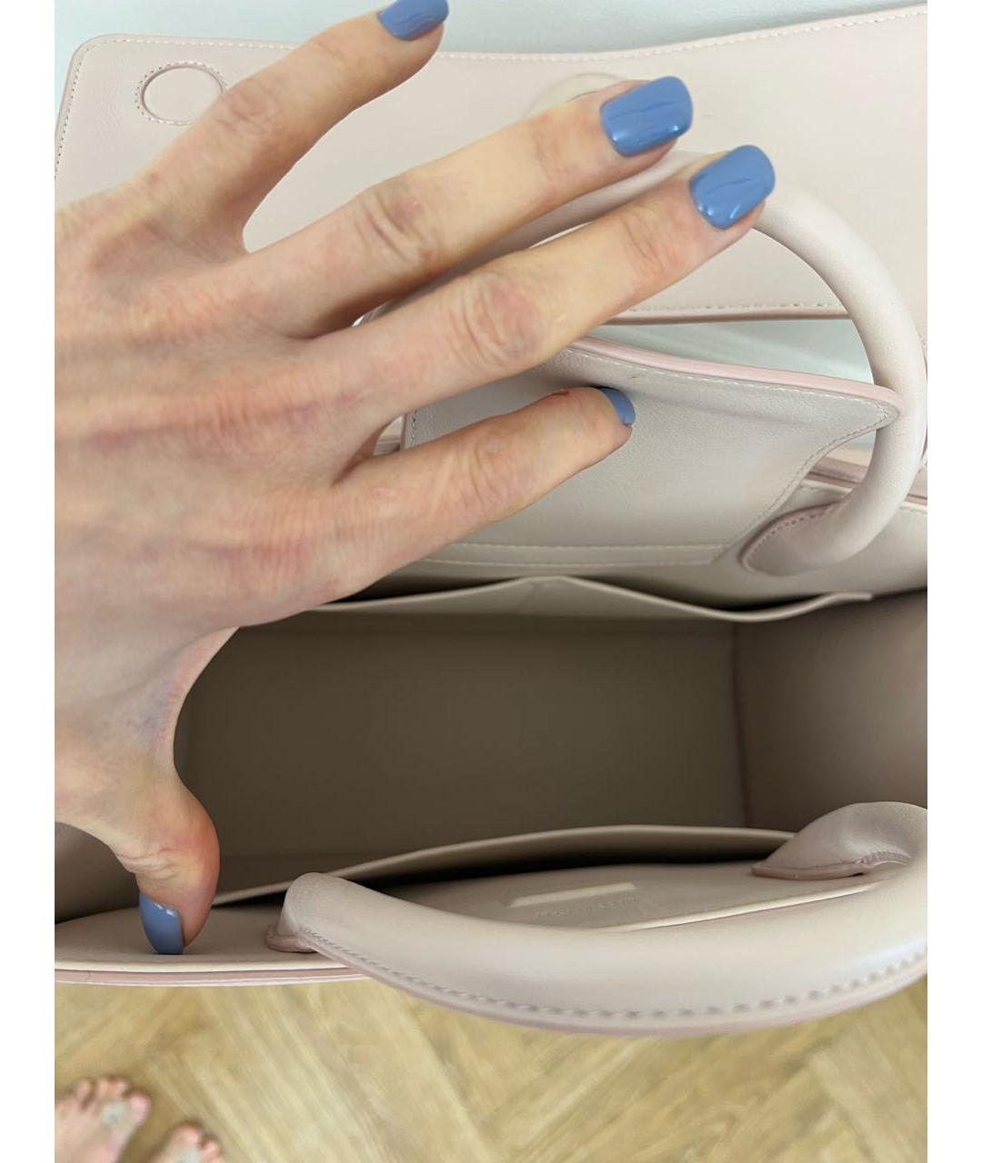 CHRISTIAN DIOR Розовая кожаная сумка тоут, фото 4