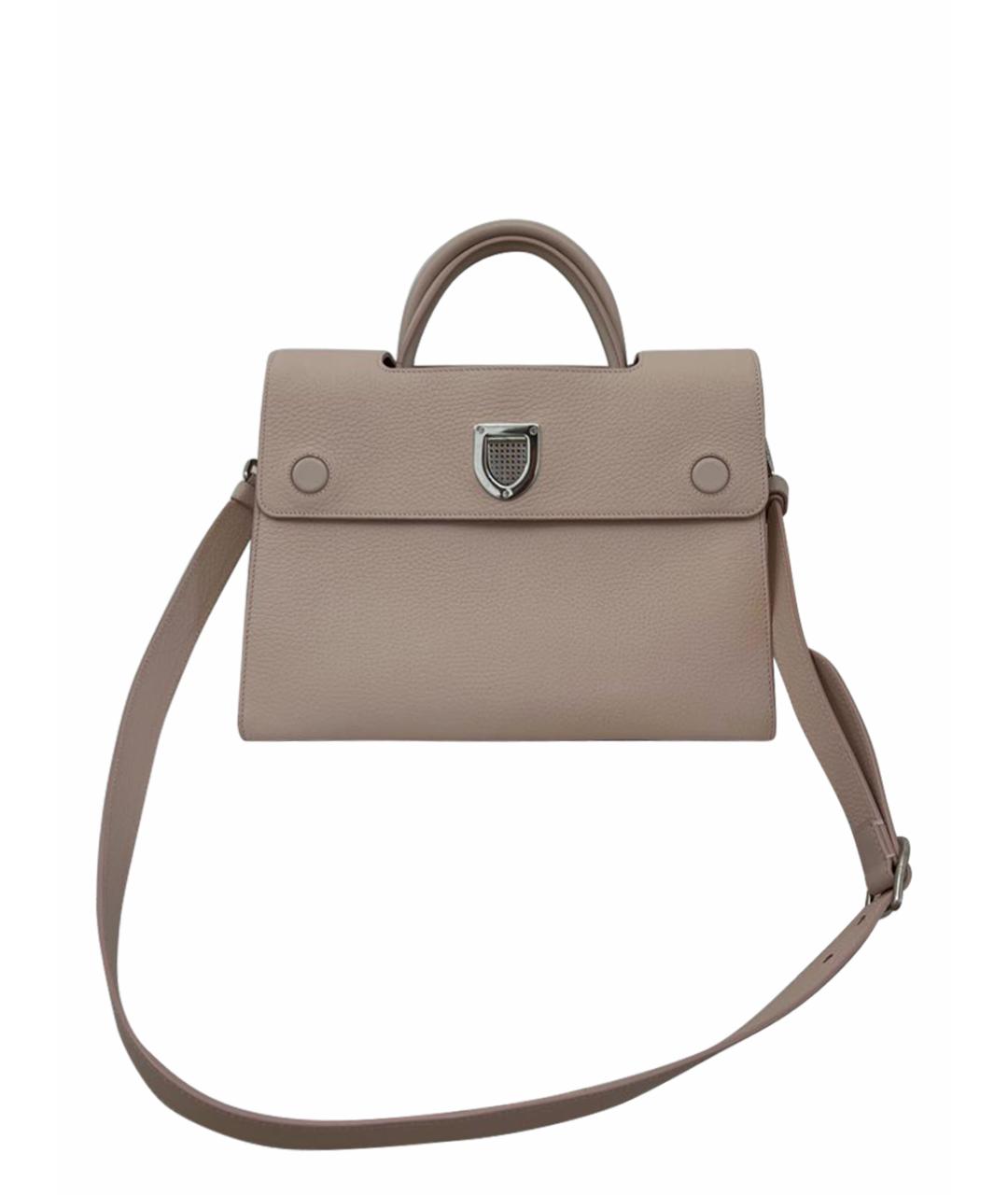 CHRISTIAN DIOR Розовая кожаная сумка тоут, фото 1