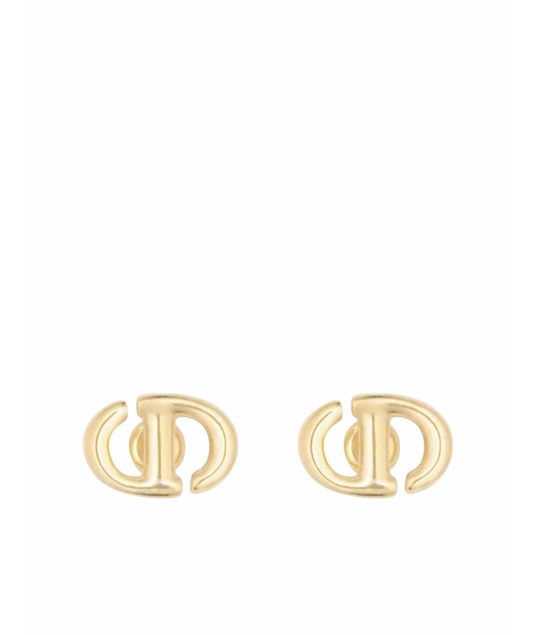 CHRISTIAN DIOR Золотые латунные серьги, фото 1