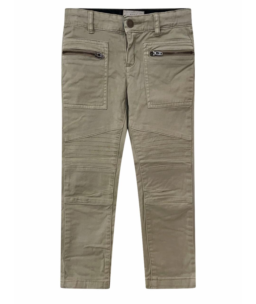 STELLA MCCARTNEY KIDS Бежевые хлопковые брюки и шорты, фото 1
