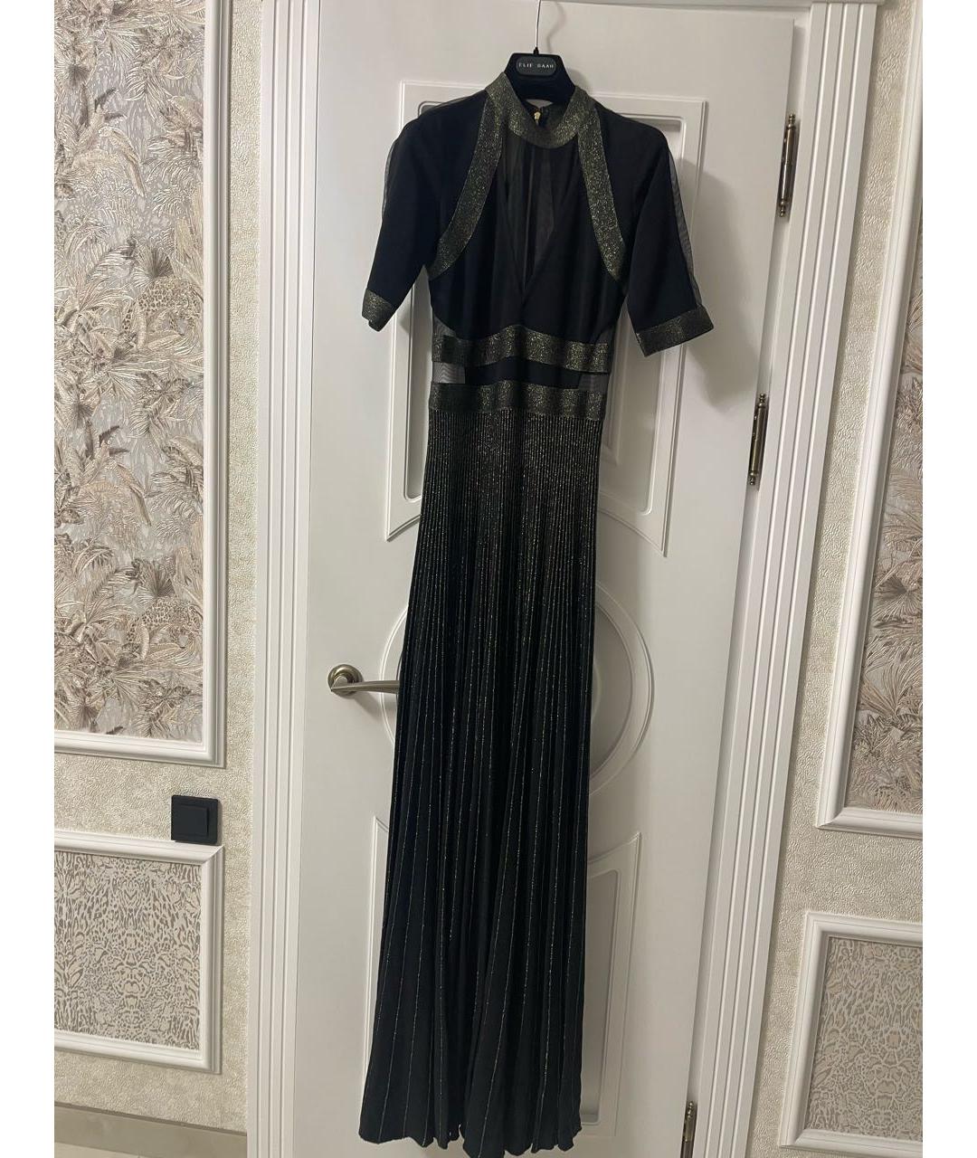 ELIE SAAB Черное вискозное вечернее платье, фото 5