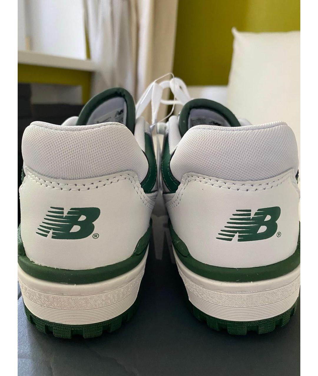 NEW BALANCE Зеленые кроссовки из искусственной кожи, фото 5