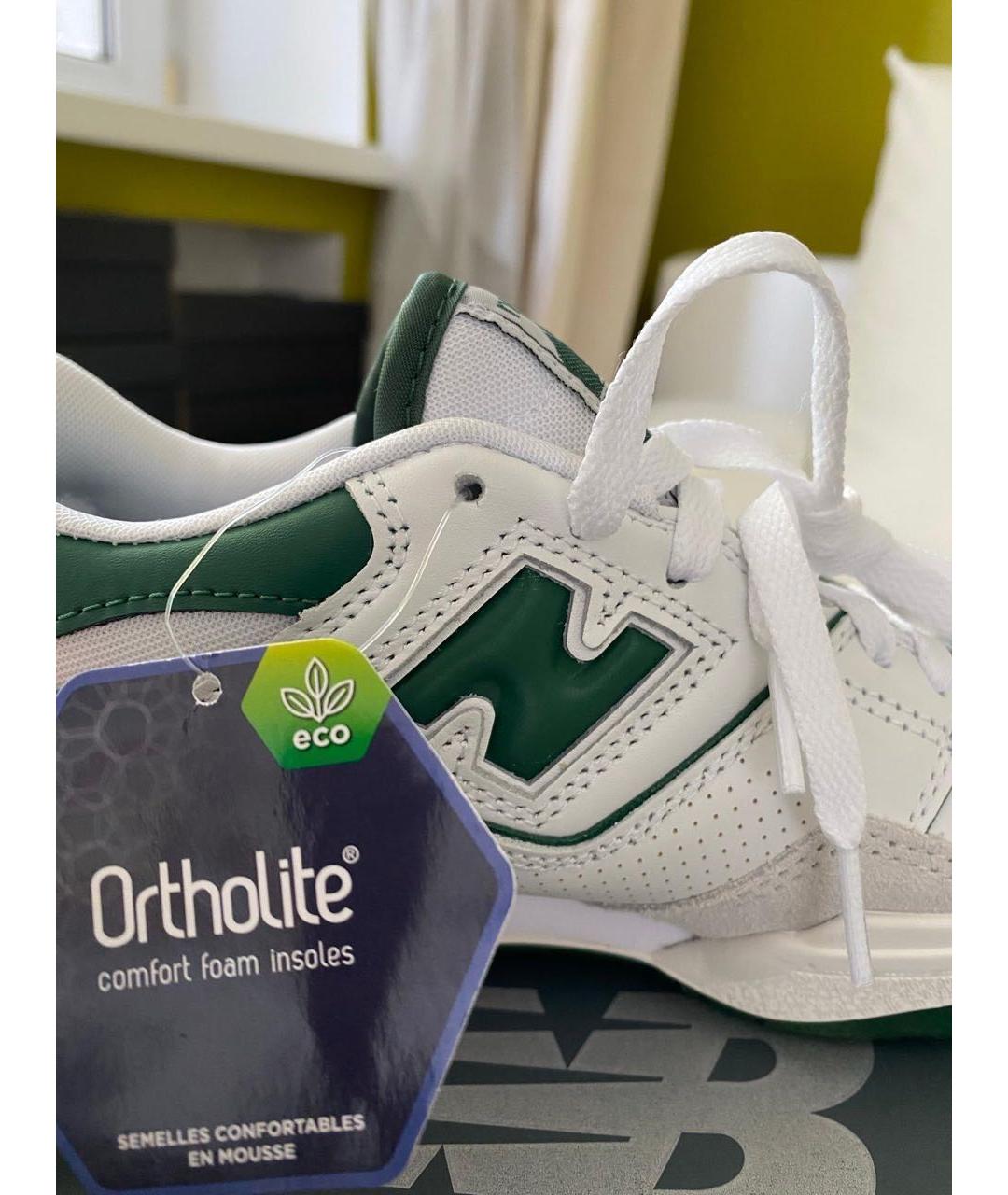 NEW BALANCE Зеленые кроссовки из искусственной кожи, фото 6
