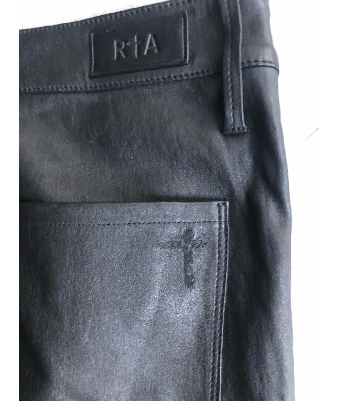 RTA Черные кожаные брюки узкие, фото 4