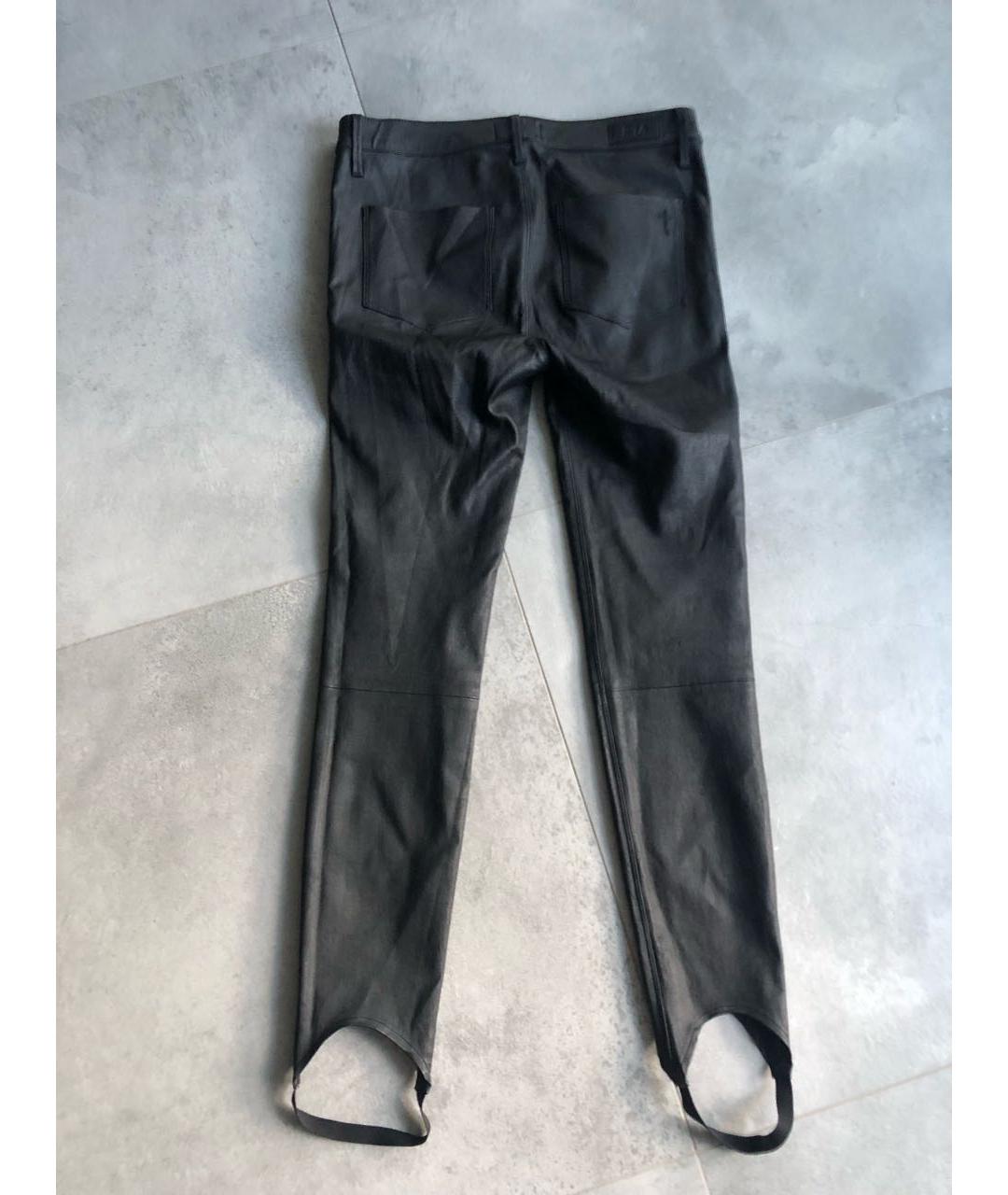 RTA Черные кожаные брюки узкие, фото 2