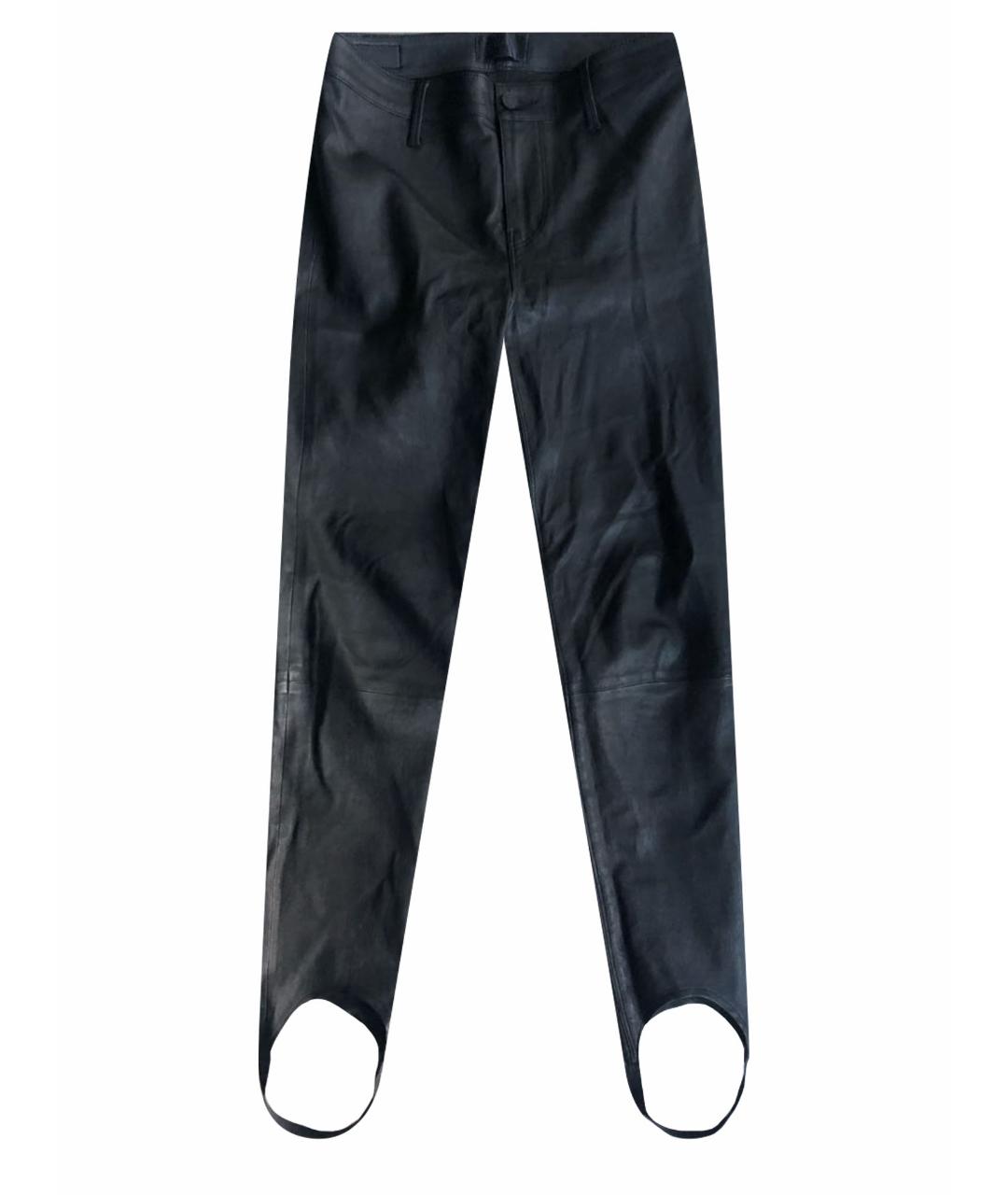 RTA Черные кожаные брюки узкие, фото 1