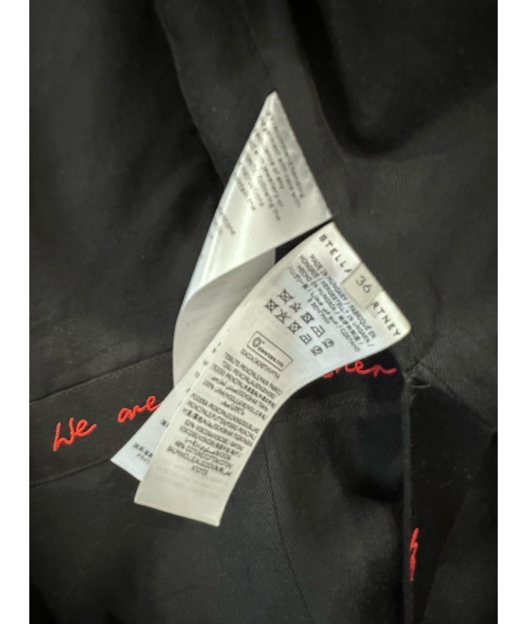 STELLA MCCARTNEY Черный шерстяной жакет/пиджак, фото 8