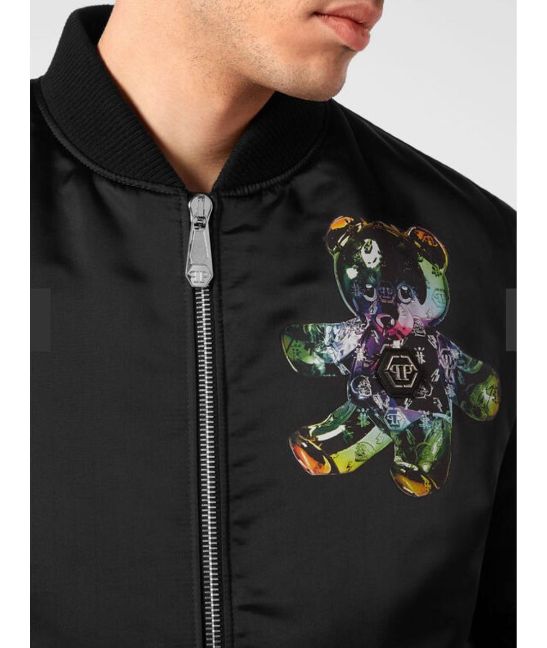 PHILIPP PLEIN Черная полиэстеровая куртка, фото 6