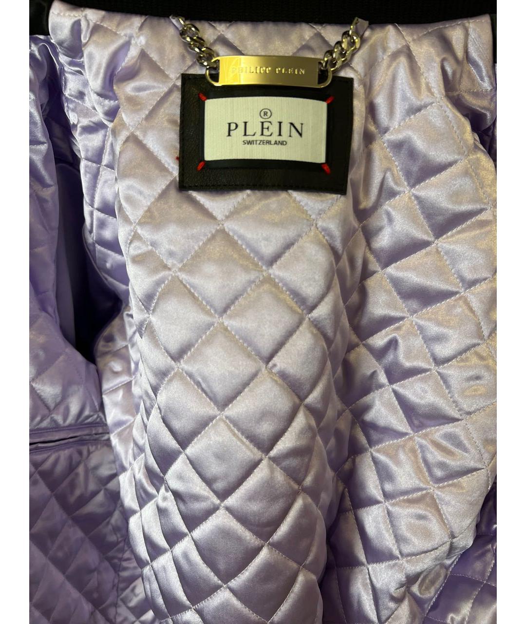 PHILIPP PLEIN Черная полиэстеровая куртка, фото 3