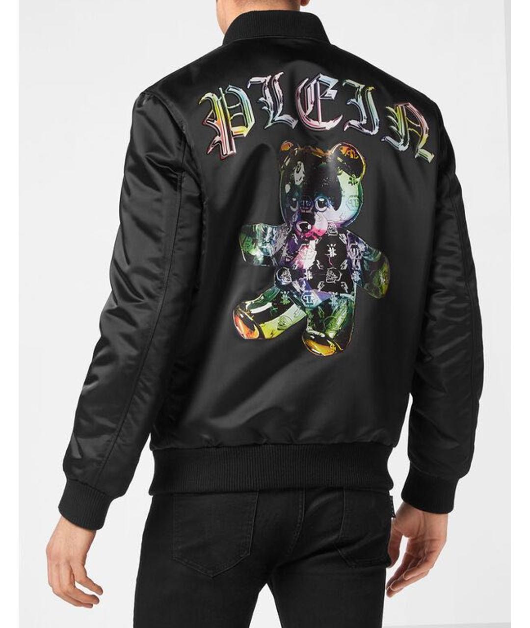 PHILIPP PLEIN Черная полиэстеровая куртка, фото 2