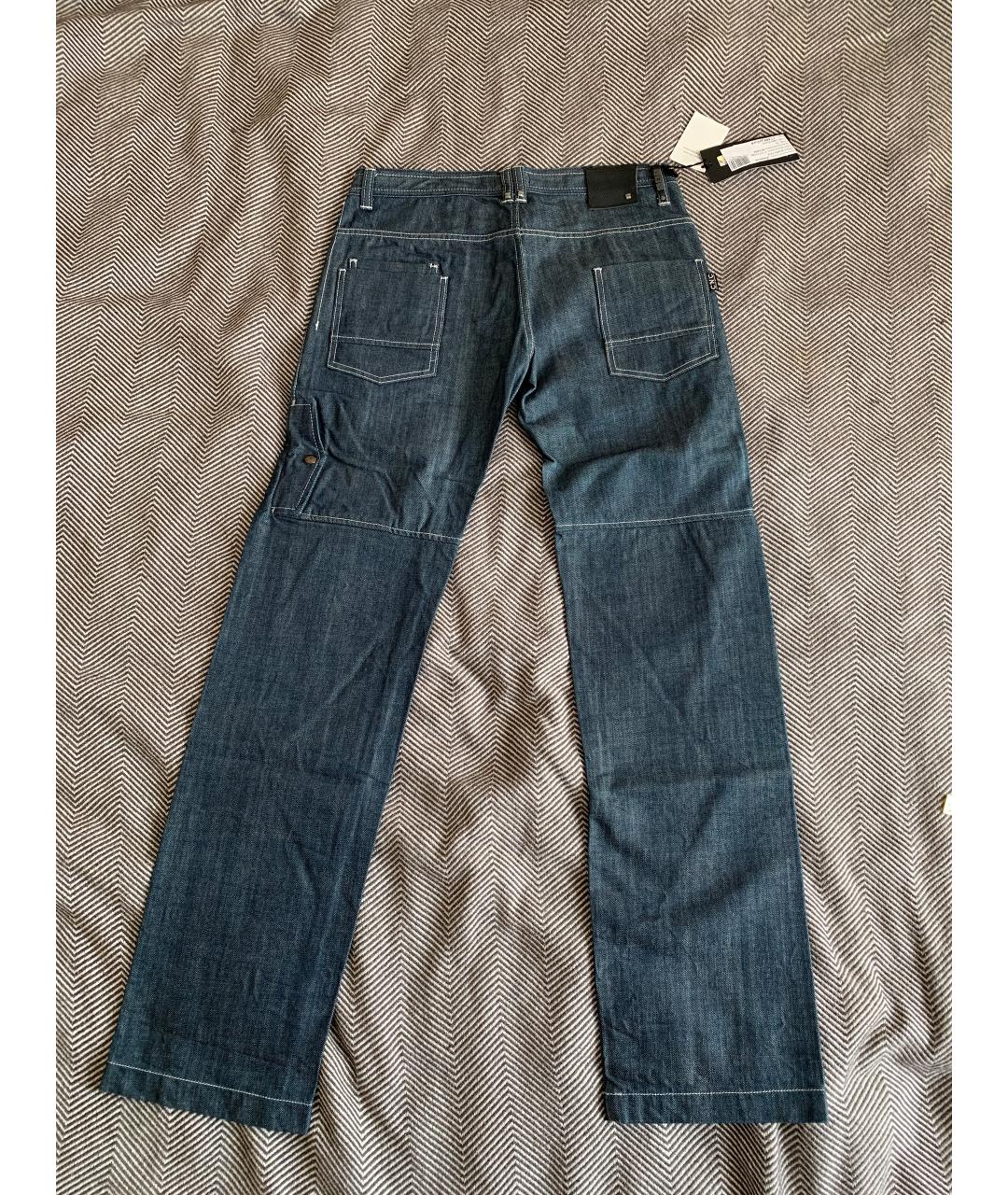 COSTUME NATIONAL Серые хлопковые прямые джинсы, фото 2