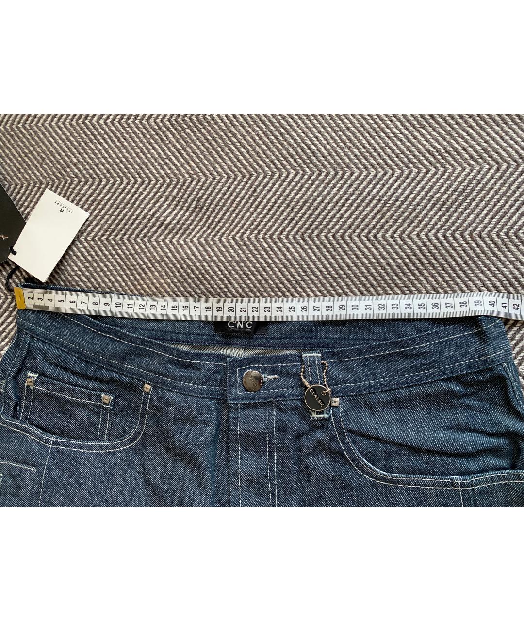 COSTUME NATIONAL Серые хлопковые прямые джинсы, фото 3