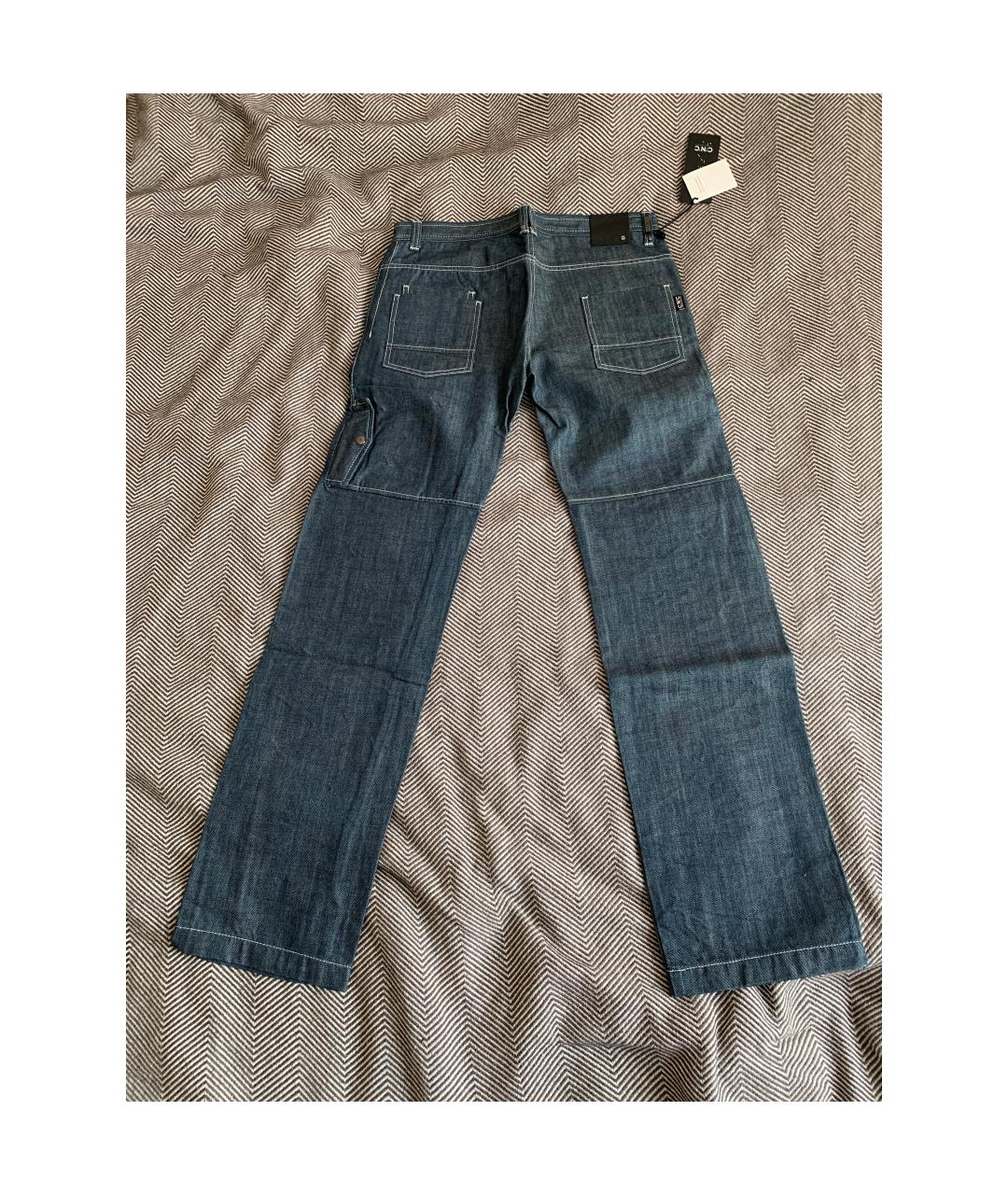 COSTUME NATIONAL Серые хлопковые прямые джинсы, фото 2