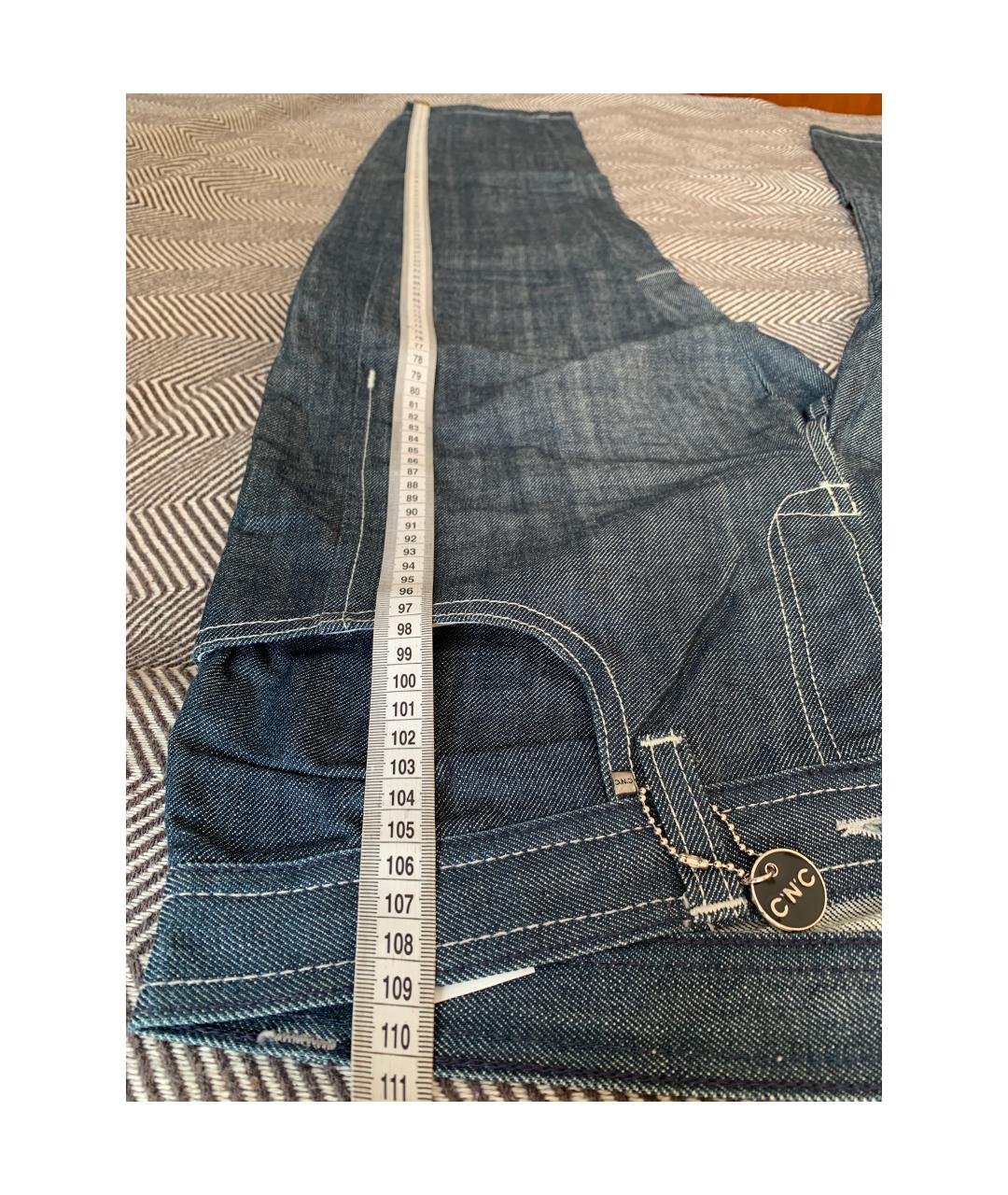 COSTUME NATIONAL Серые хлопковые прямые джинсы, фото 5