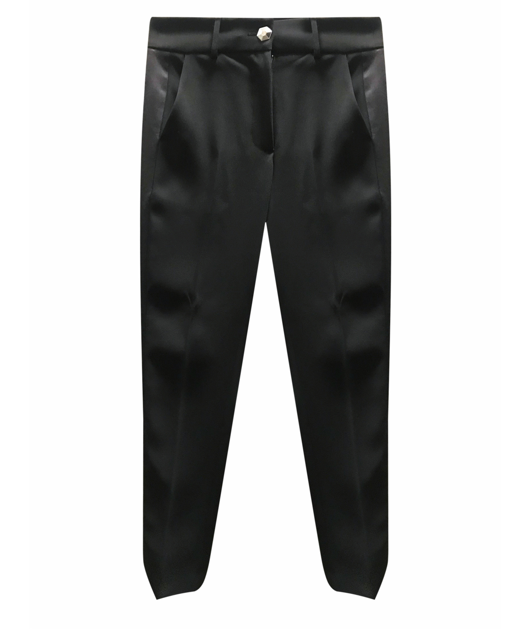PHILIPP PLEIN Черные вискозные брюки узкие, фото 1