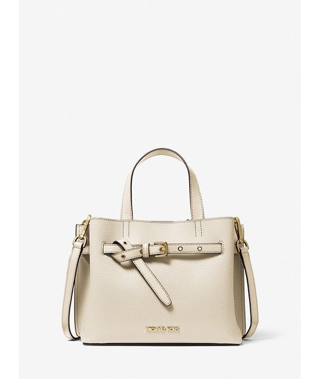MICHAEL KORS Белая кожаная сумка через плечо, фото 4