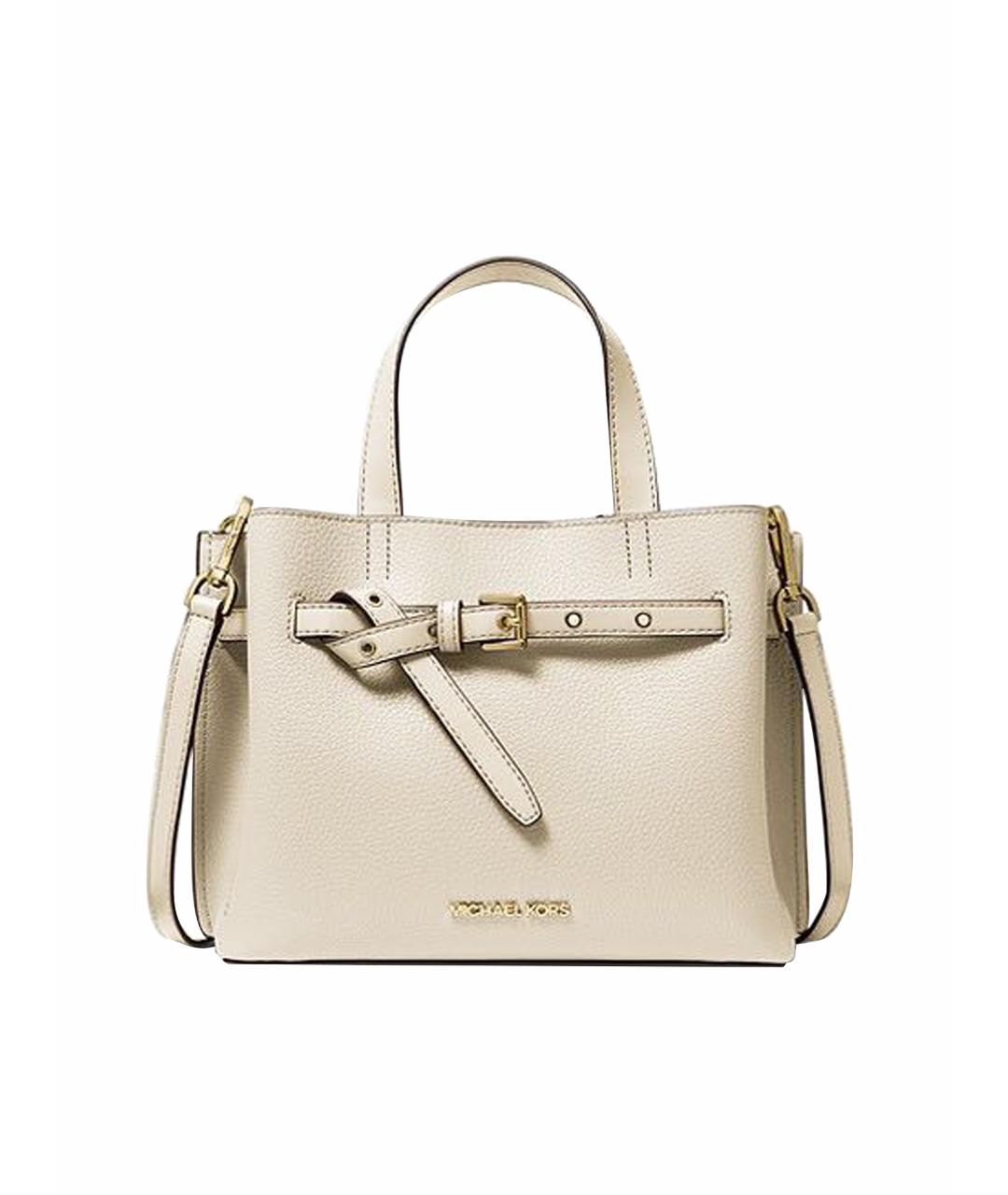 MICHAEL KORS Белая кожаная сумка через плечо, фото 1