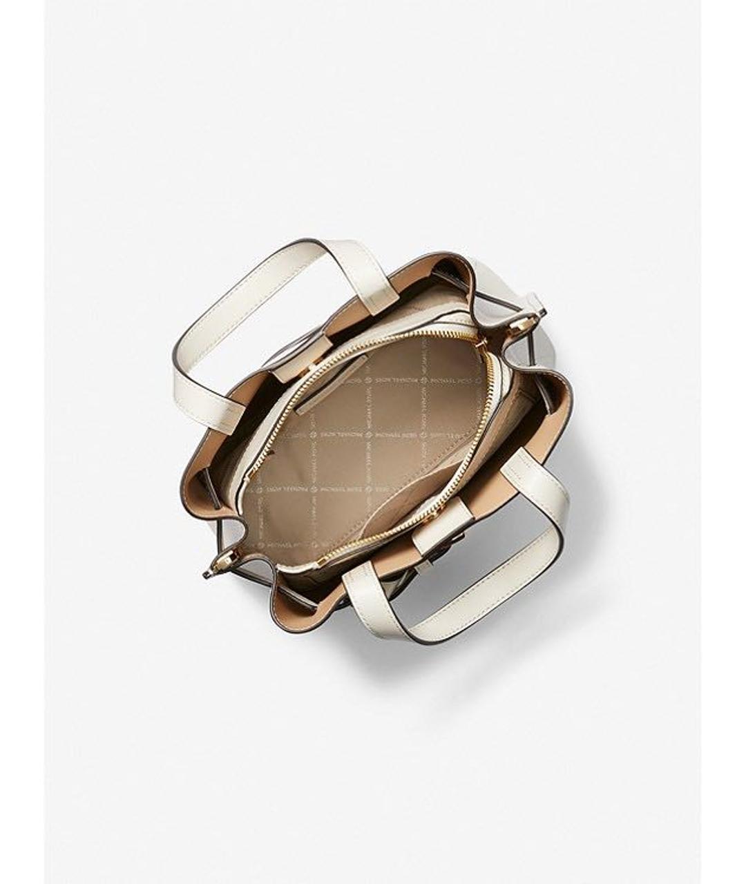MICHAEL KORS Белая кожаная сумка через плечо, фото 2