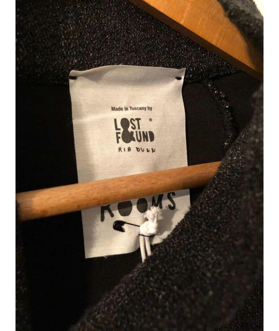 LOST & FOUND RIA DUNN Антрацитовая хлопковая куртка, фото 3