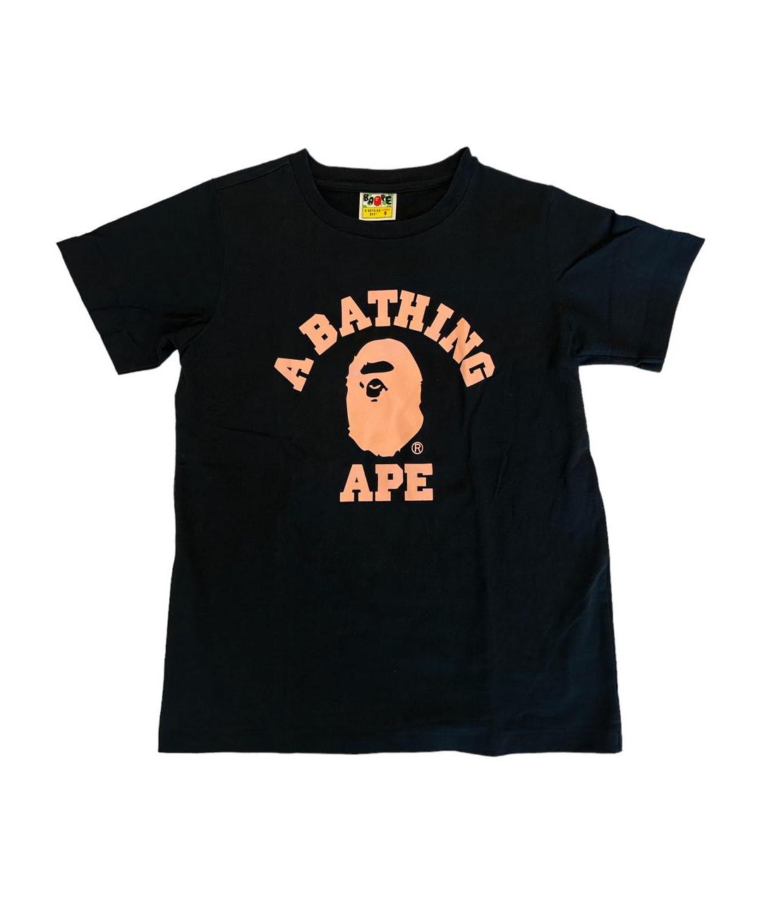 A BATHING APE Черная футболка, фото 3
