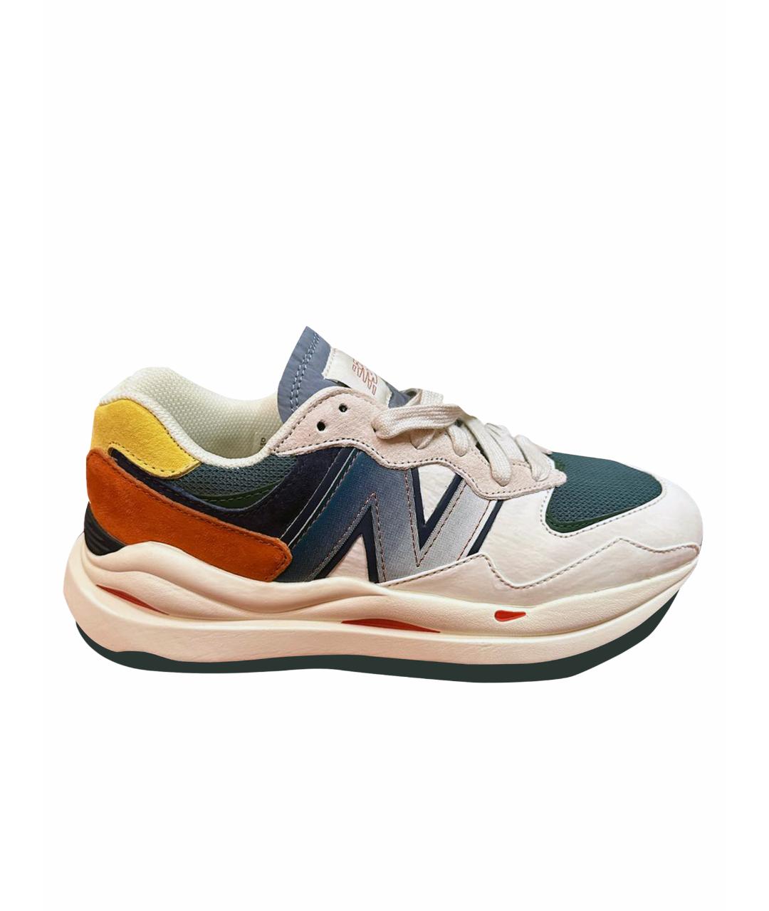NEW BALANCE Белые кожаные кроссовки, фото 1