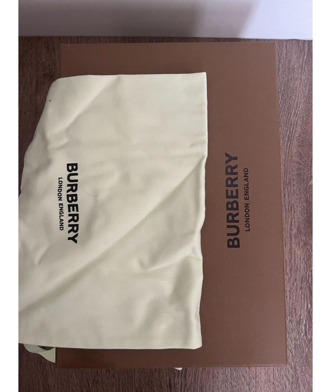BURBERRY Хаки кеды, фото 5