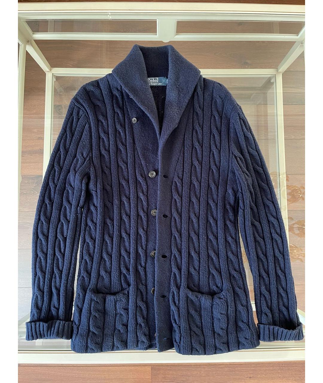 POLO RALPH LAUREN Темно-синий кардиган, фото 7