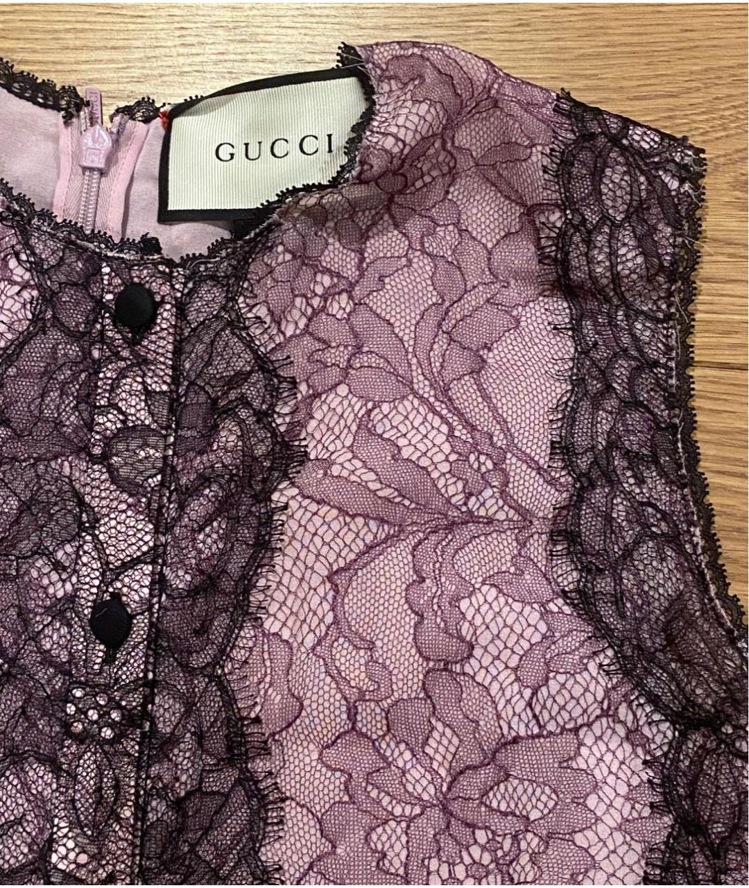 GUCCI Кружевное вечернее платье, фото 4