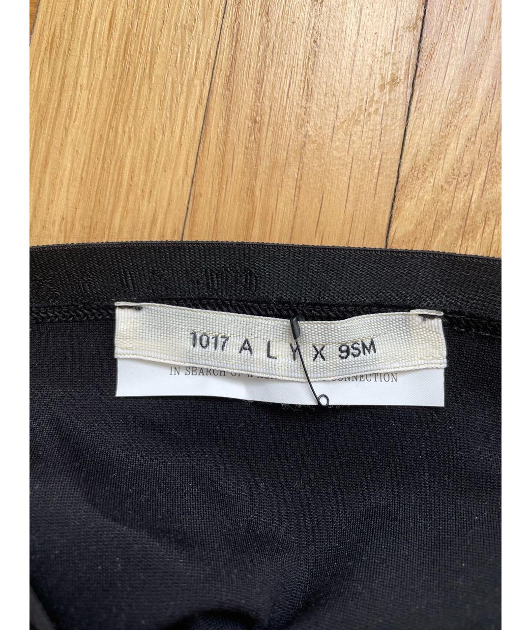 1017 ALYX 9SM Черная полиэстеровая юбка мини, фото 3