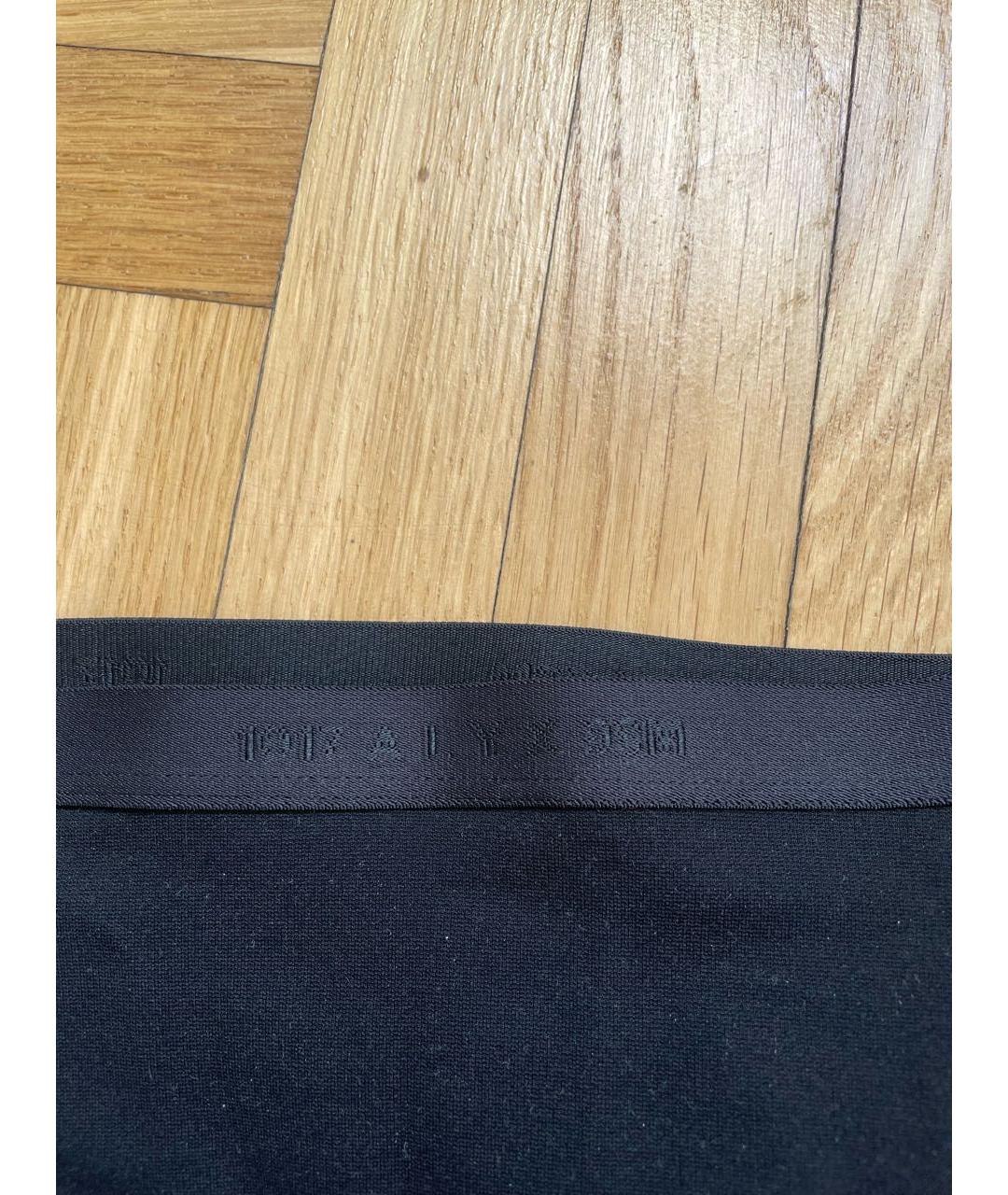 1017 ALYX 9SM Черная полиэстеровая юбка мини, фото 2