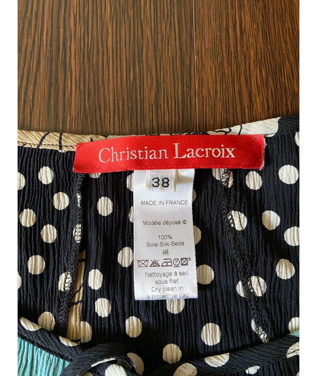 CHRISTIAN LACROIX Мульти шелковая блузы, фото 2