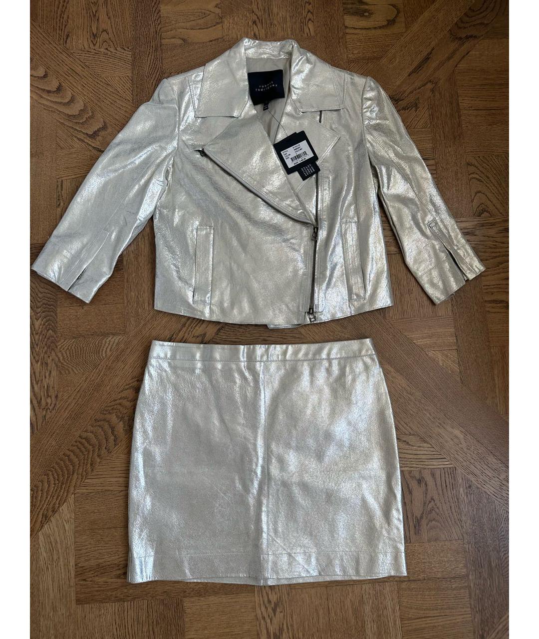 ROBERT RODRIGUEZ Белый кожаный костюм с юбками, фото 5