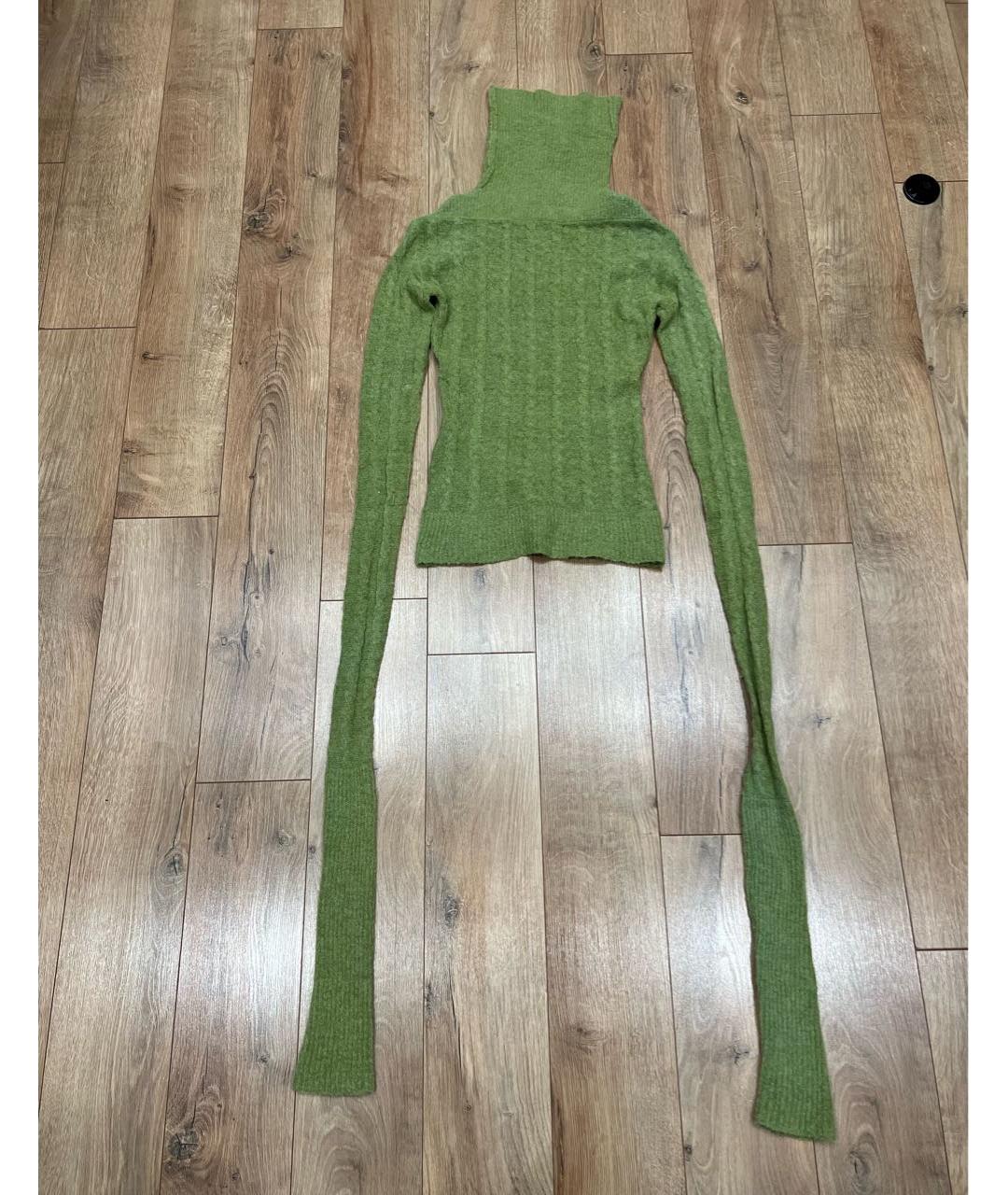 JACQUEMUS Зеленый шерстяной джемпер / свитер, фото 5