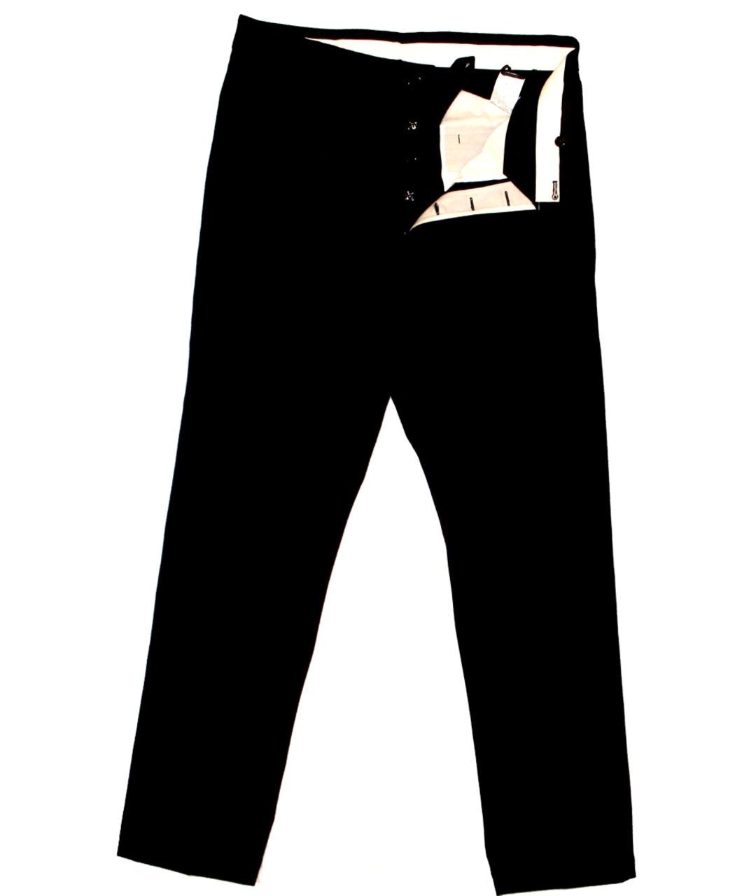 RICK OWENS Черные хлопковые брюки чинос, фото 3