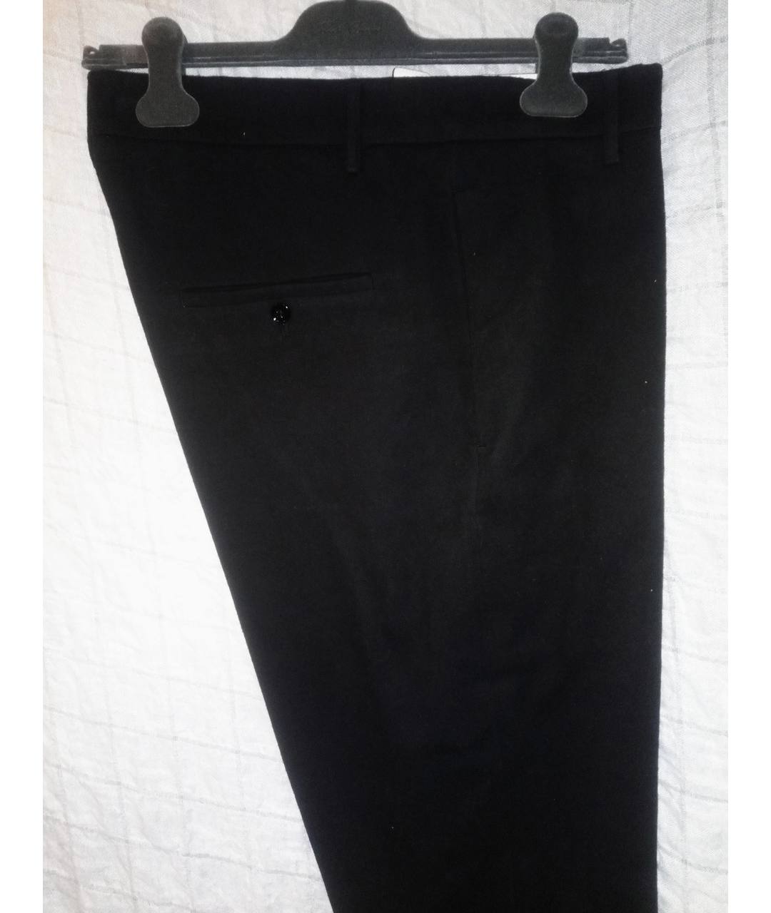 RICK OWENS Черные хлопковые брюки чинос, фото 5