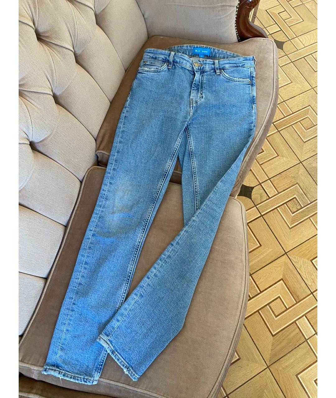MIH JEANS Голубые прямые джинсы, фото 4