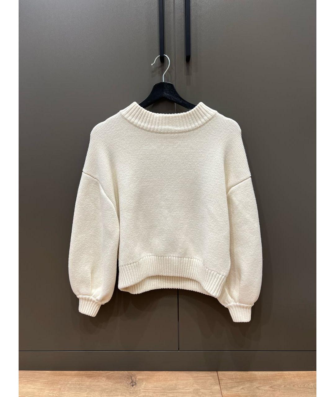 BA&SH Белый хлопковый джемпер / свитер, фото 5