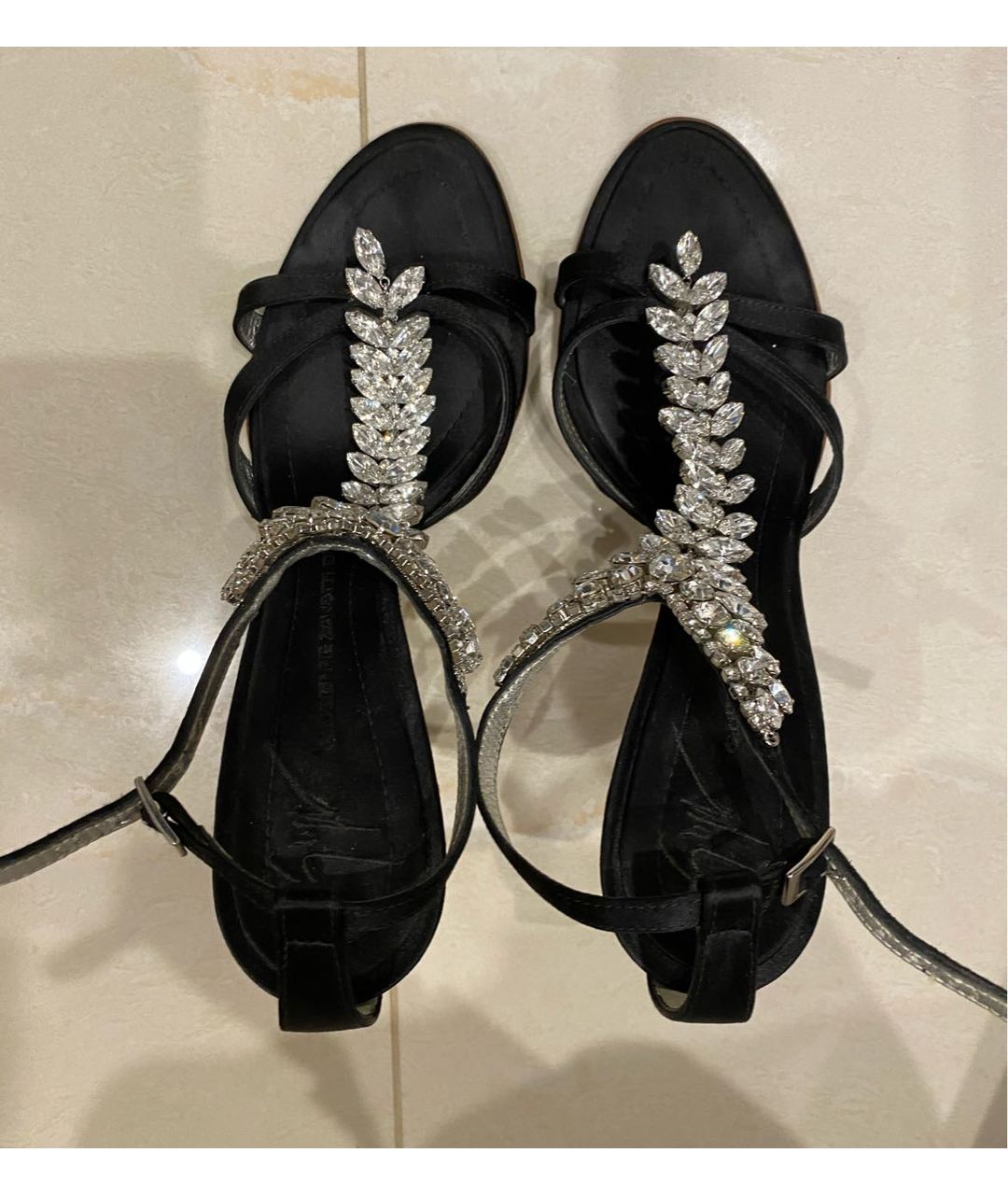 GIUSEPPE ZANOTTI DESIGN Черные текстильные туфли, фото 3
