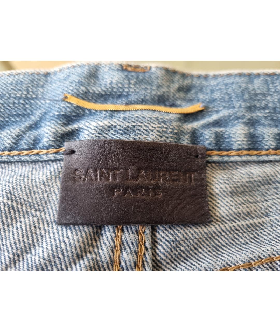 SAINT LAURENT Синие шорты, фото 3