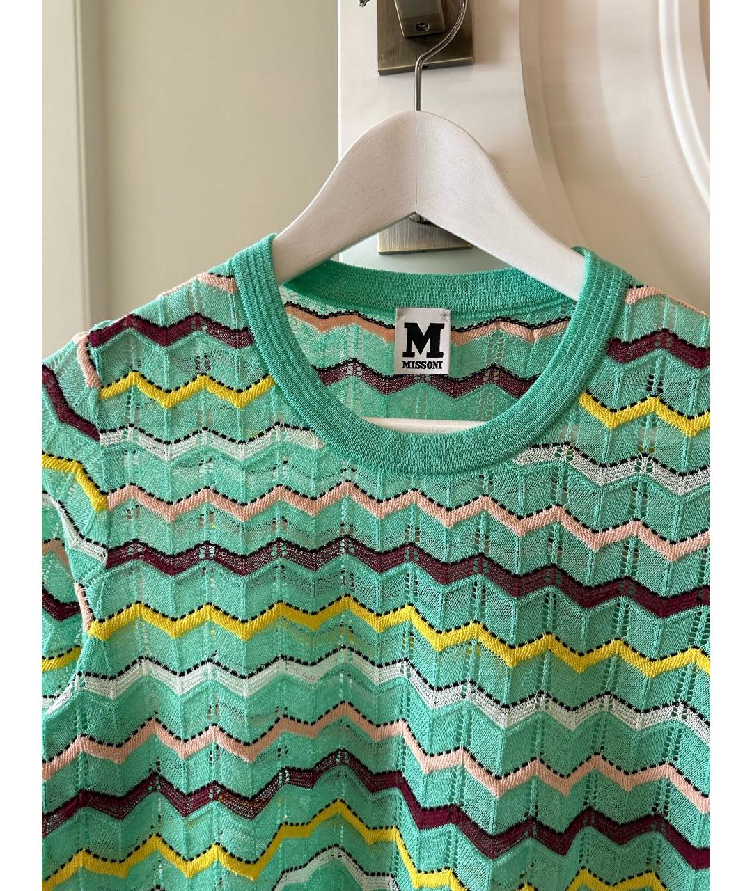 M MISSONI Зеленая хлопковая блузы, фото 3