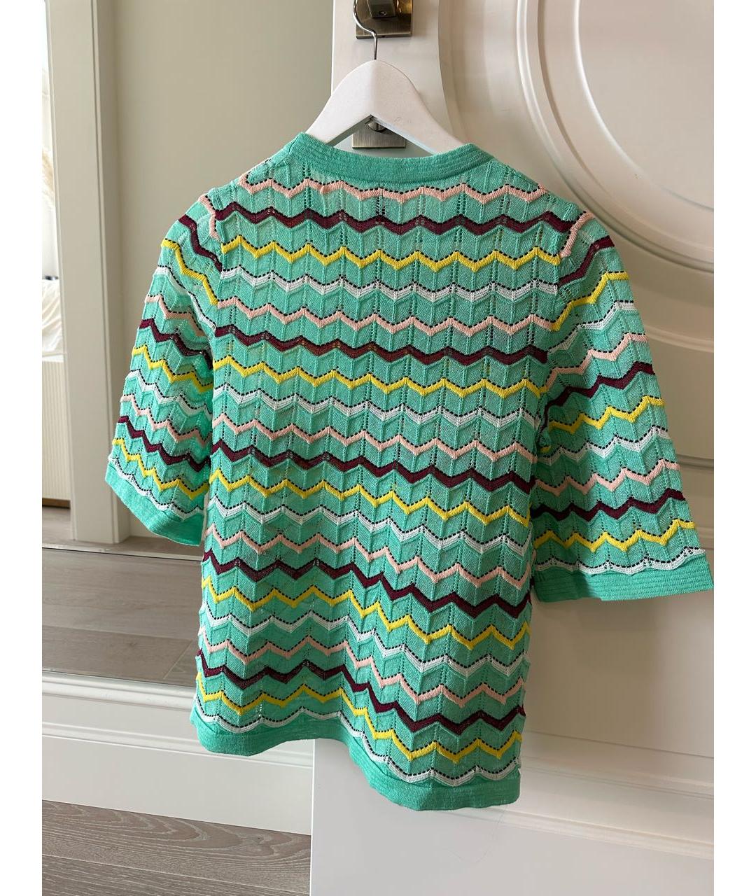 M MISSONI Зеленая хлопковая блузы, фото 2