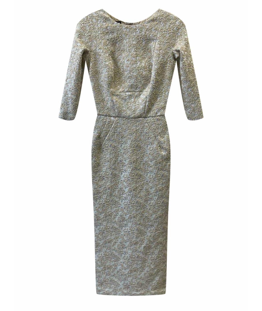 ROCHAS Золотое полиамидовое вечернее платье, фото 1