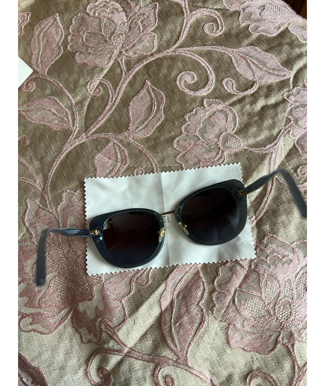 MICHAEL KORS Антрацитовые пластиковые солнцезащитные очки, фото 2