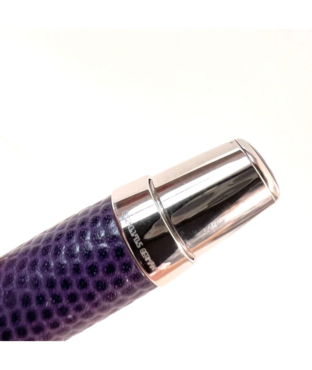 MONTBLANC Фиолетовая шариковая ручка из экзотической кожи, фото 5