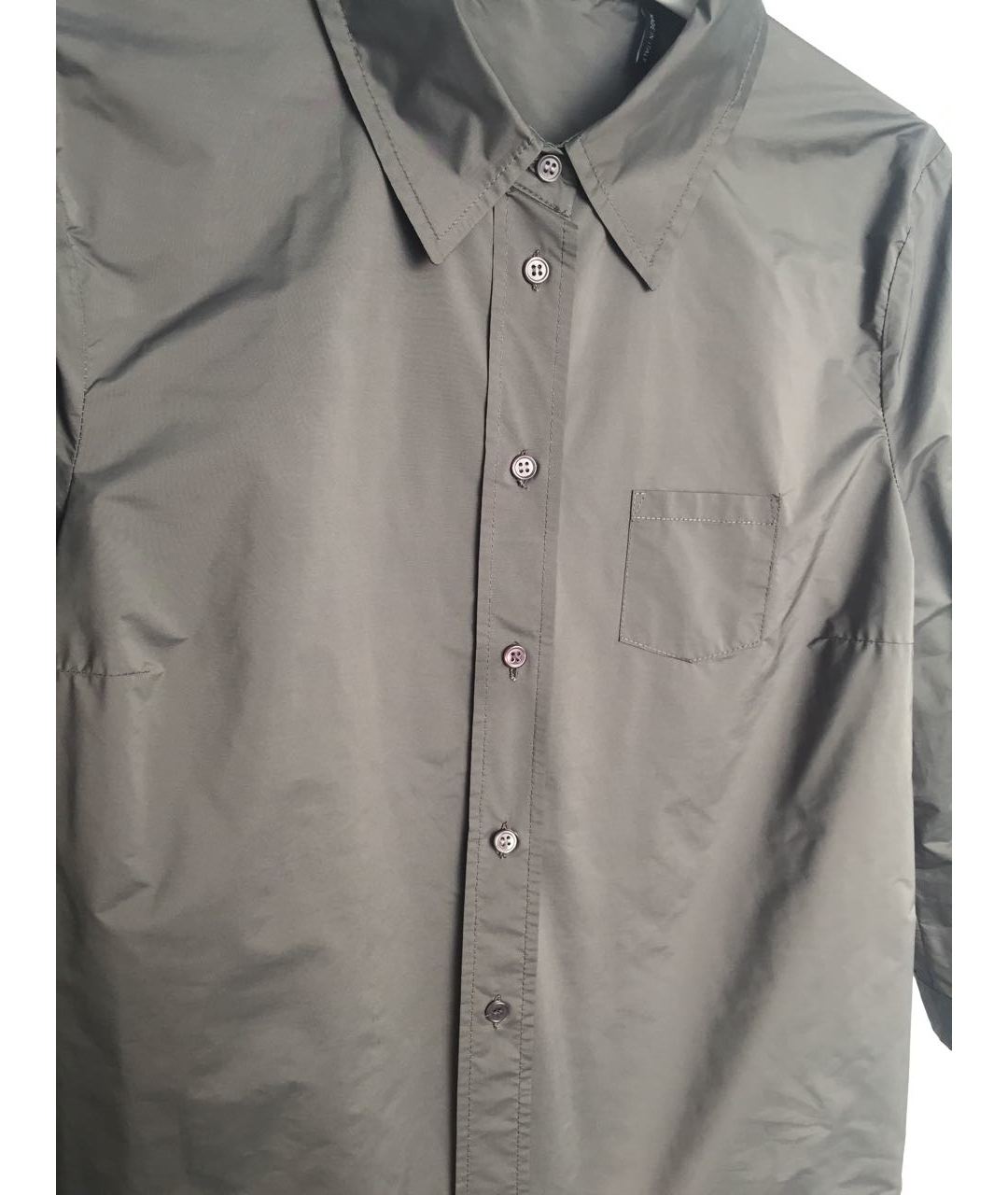 JIL SANDER NAVY Антрацитовая полиэстеровая рубашка/блузка, фото 3